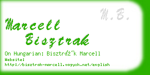 marcell bisztrak business card